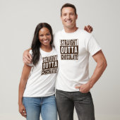 T-shirt Chocolate Straight Outta Brown (Unisexe)