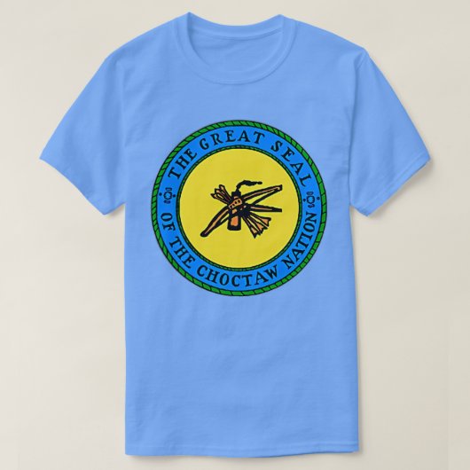T-shirt CHoctaw Nation Drapeau Choctaw À DOUBLE CÔTÉ (Design devant)