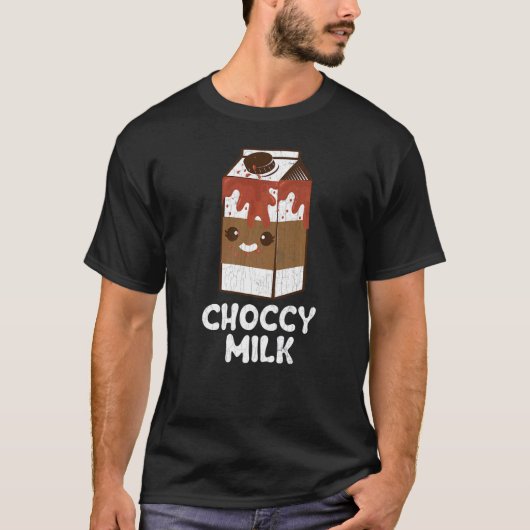 T-shirt Chocy Milk Alimentation de mangeur Graphique (Devant)