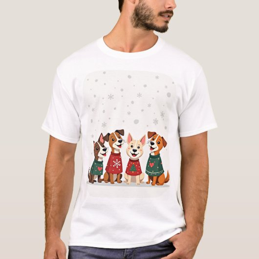 T-shirt Chœur de Noël des Terriers (Devant)