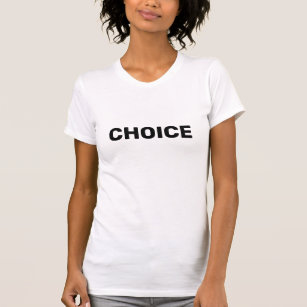 T-shirt Choice femmes pro choix droit à l'avortement noir