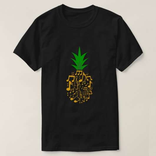 T-shirt Choir Ananas Chorus Choral Musique Clef Cadeau (Design devant)