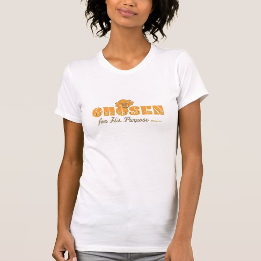 T-shirt Choisi Pour Son Usage 1 Pierre 2:9 Rétro (Devant)