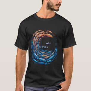 T-shirt CHOISI x Poisson nager contre l'actuel x Bible x C
