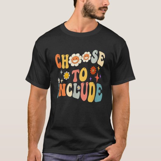T-shirt Choisir D'Inclure L'Autisme Enseignant De L'Éducat (Devant)