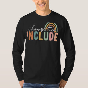 T-shirt Choisir d'inclure pour l'enseignant en autisme Édu