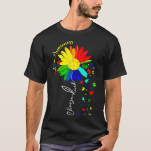T-shirt Choisir le tournesol Sensibilisation sur l'autisme