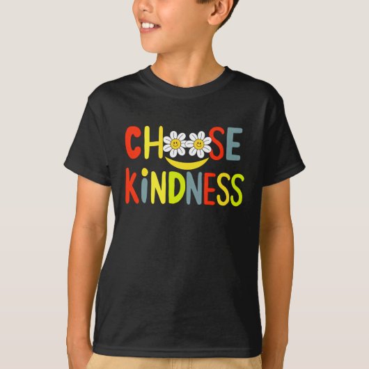 T-shirt Choisissez Kindness Teacher Be Kind Anti-Bulling (Devant)