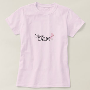 T-shirt Choisissez la sérénité florale Pleine conscience e