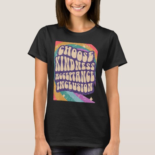 T-shirt Choisissez l'inclusion d'acceptation de gentilless (Devant)