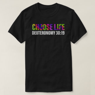 T-shirt Choisissez Vie Deutéronome 30 19 Vêtements