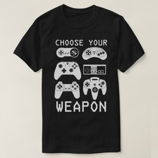 T-shirt Choisissez votre arme (Design devant)