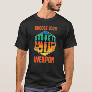 T-shirt Choisissez votre arme À damiers jeu d'échecs Chec