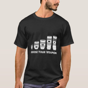 T-shirt Choisissez votre photographe d'armes multiples Cam