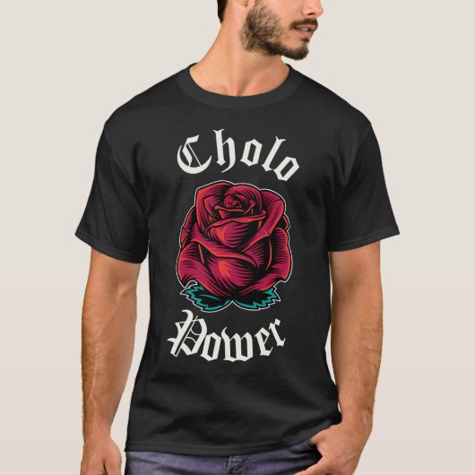 T-shirt Cholo Power Mexicaine Chicano Cholo Pour Cholo (Devant)