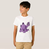 T-shirt Chomby violet (Devant entier)