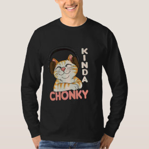 T-shirt Chonk Chat Mème Chat Maman Chat Papa Drôle Surpoid