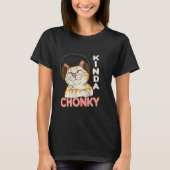 T-shirt Chonk Chat Mème Chat Maman Chat Papa Drôle Surpoid (Devant)