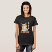 T-shirt Chonk Chat Mème Chat Maman Chat Papa Drôle Surpoid (Devant entier)