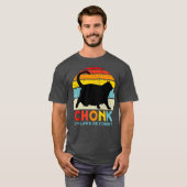 T-shirt Chonk Chat Oh Lawd He Comin Chat Mème Drôle Graiss (Devant entier)