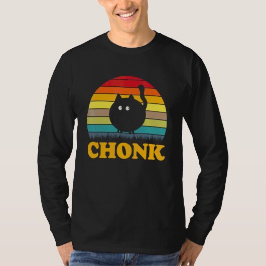 T-shirt Chonk Chat Scale Meme Retro Chonk (Devant)