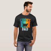 T-shirt Chonk Papa Retro Style Kitten Chat Paw Pat (Devant entier)