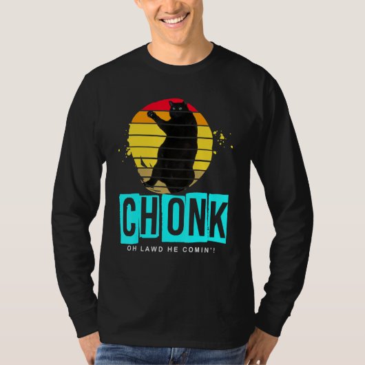 T-shirt Chonk Scale Chat Meme (Devant)