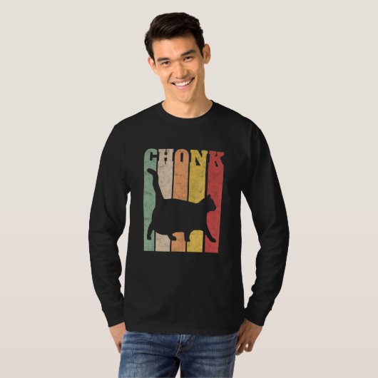 T-shirt Chonk Scale Chat Meme Chonky Chonk Meme (Devant entier)