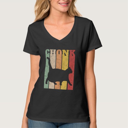 T-shirt Chonk Scale Chat Meme Chonky Chonk Meme (Devant)