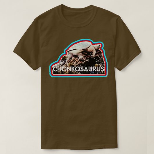 T-shirt Chonkosaurus Tortue de rivière de Chicago qui mord (Design devant)