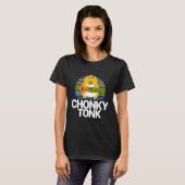T-shirt Chonky Tonk Chonk Chat Mème Drôle Retro (Devant entier)