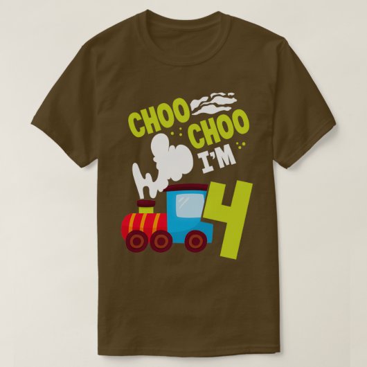 T-shirt Choo Choo Im 4 jolie train Lover Railroad 4th Birt (Design devant)
