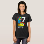 T-shirt Choo Choo I'm 7 Years Old Locomotive Train 7th Bir (Devant entier)
