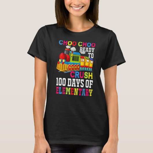 T-shirt Choo Choo Prêt À Écraser Le Train Élémentaire 100 (Devant)