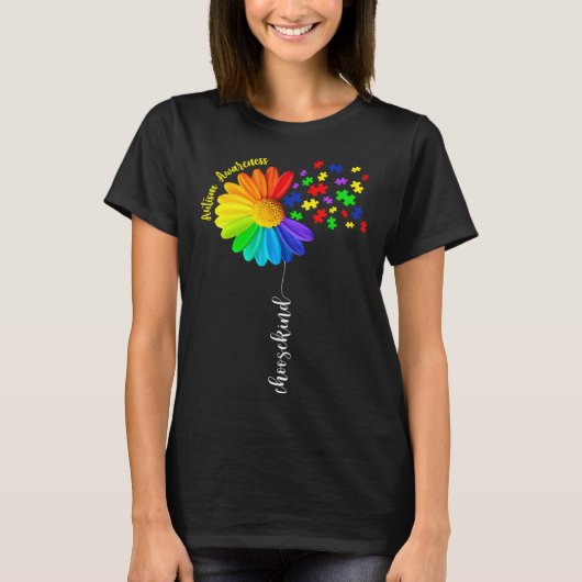 T-shirt Choose Kind Autism Awareness Month Sunflower Dad M (Devant)