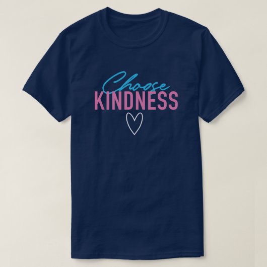 T-shirt "Choose Kindness" amusant et captivant (Design devant)