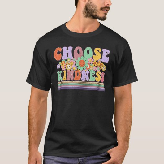 T-shirt Choose Kindness Be Kind Positive Happy Smile Face (Devant)