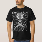 T-shirt Chop Chop Chop Funny Manic Chef Crâne (Devant)