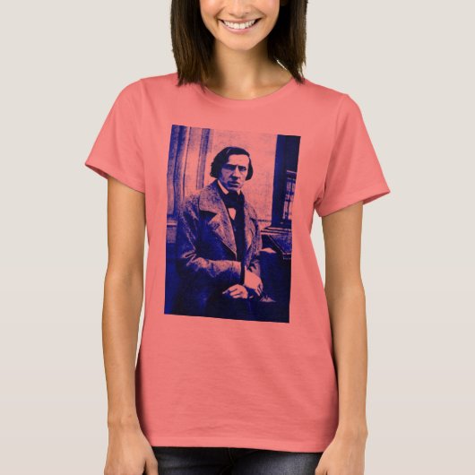 T-shirt Chopin bleu (Devant)