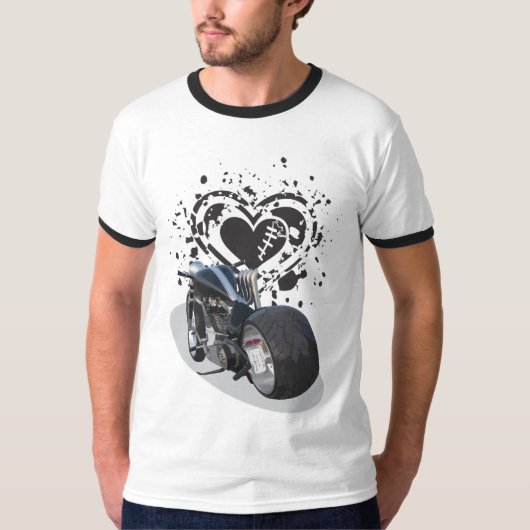 T-shirt chopper heart (Devant)