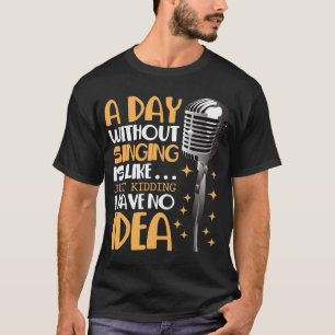 T-shirt Chorale Chanteur Karaoke Microphone Musique Amoure