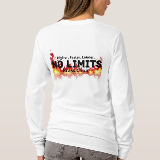 T-shirt Chorale en laiton pour femmes à manches longues (Dos)