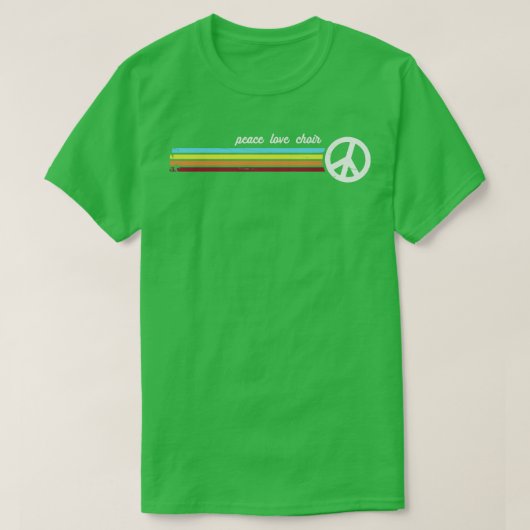 T-shirt Chorale Retro Stripes (Design devant)