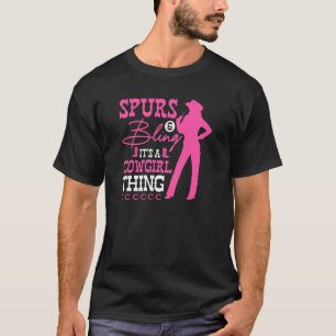 T-shirt Chose de Cowgirl Éperons et Bling Rodeo Country