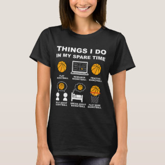 T-shirt Choses de baseball que je fais pendant mon temps l