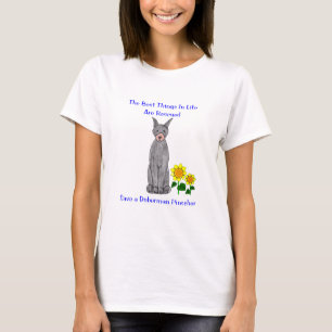 T-shirt Choses de Pinscher de dobermann les meilleures