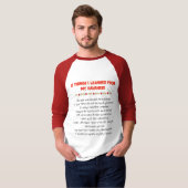 T-shirt Choses drôles I appris de mon Havanese (Devant entier)
