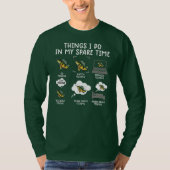 T-shirt choses que je fais pendant mon temps libre pêche d (Devant)