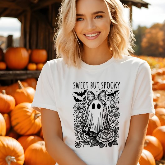 T-shirt Chou doux mais Éffrayant Halloween