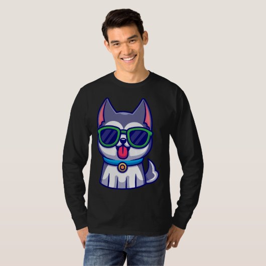 T-shirt Chou Husky (Devant entier)